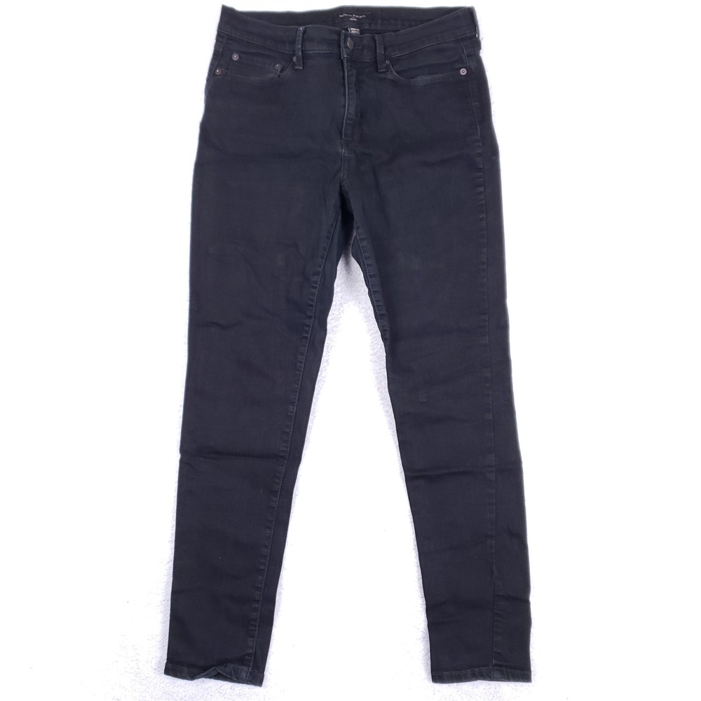 Banana Republic Skinny Jeans Womens 30 10 Black Stretch Denim Minimalist Classic